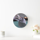 Entspannende Bad-Uhr Runde Wanduhr (Zuhause)