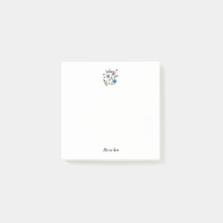 Entspannende Blumenpflege Post-it Klebezettel