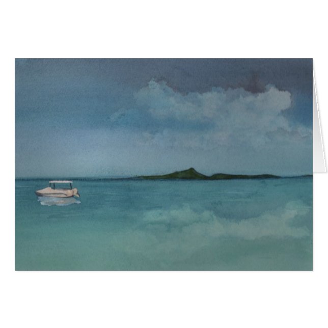 Entspannende Boots-Szene (Vorderseite (Horizontal))