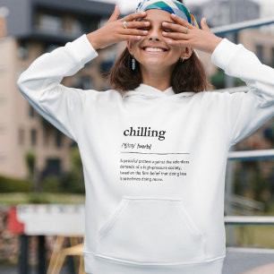 Entspannende Definition Relax Moderne Wörterbuch R Hoodie
