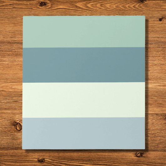 Entspannende Farben Streifen Notizblock