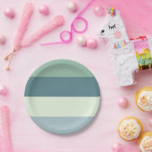 Entspannende Farben Streifen Pappteller (Party)