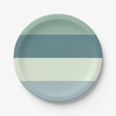 Entspannende Farben Streifen Pappteller (Vorderseite)