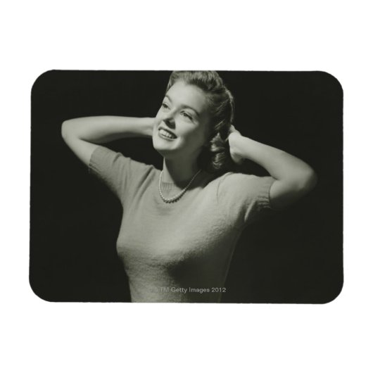 Entspannende Frau Magnet (Horizontal)