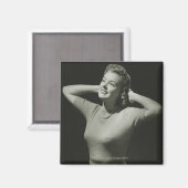 Entspannende Frau Magnet (Vorderseite/Rückseite)