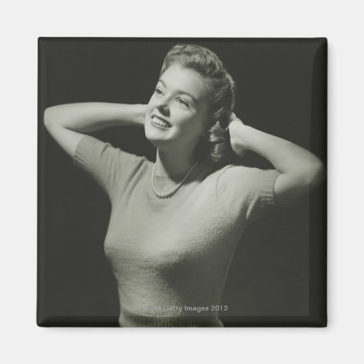 Entspannende Frau Magnet (Vorne)