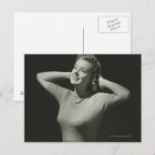 Entspannende Frau Postkarte (Vorne/Hinten)
