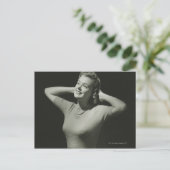 Entspannende Frau Postkarte (Stehend Vorderseite)