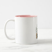 Entspannende Girl Boss Zweifarbige Tasse (Links)
