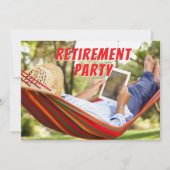 Entspannende Hammock-Party Einladung (Vorderseite)