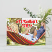 Entspannende Hammock-Party Einladung (Stehend Vorderseite)