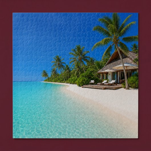 Entspannende Inselstrand Puzzle