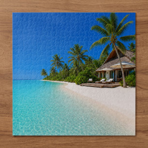 Entspannende Inselstrand Puzzle