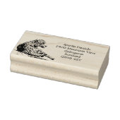 Entspannende Jaguar-neue Zuhause-Adresse Gummistempel (Stempel)