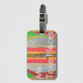 Entspannende Kaninchenkonstruktionen Druckgestaltu Gepäckanhänger (Vorderseite Vertikal)