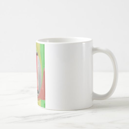 Entspannende Kaninchenkonstruktionen Druckgestaltu Kaffeetasse (Rechts)