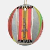 Entspannende Kaninchenkonstruktionen Druckgestaltu Keramikornament (Links)