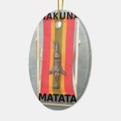 Entspannende Kaninchenkonstruktionen Druckgestaltu Keramikornament (Links)