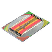 Entspannende Kaninchenkonstruktionen Druckgestaltu Notizblock (Linke Seite)