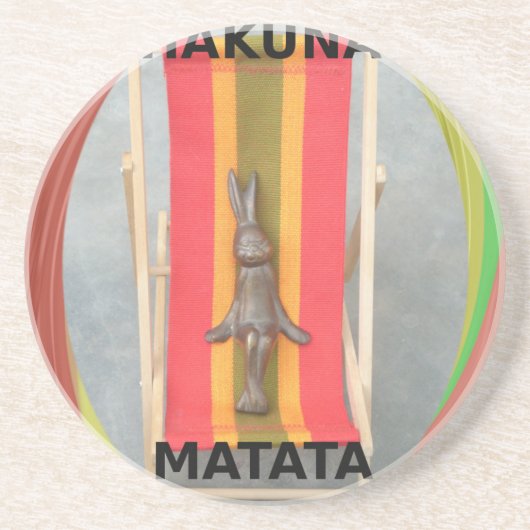 Entspannende Kaninchenkonstruktionen Druckgestaltu Untersetzer (Vorne)