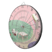 Entspannende Kätzchen im Wohnzimmer Dartscheibe (Vorderseite rechts)