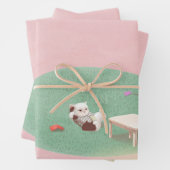 Entspannende Kätzchen im Wohnzimmer Geschenkpapier Set (Beispiel)
