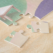 Entspannende Kätzchen im Wohnzimmer Puzzle (Seite)