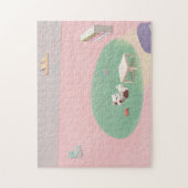 Entspannende Kätzchen im Wohnzimmer Puzzle (Vertikal)