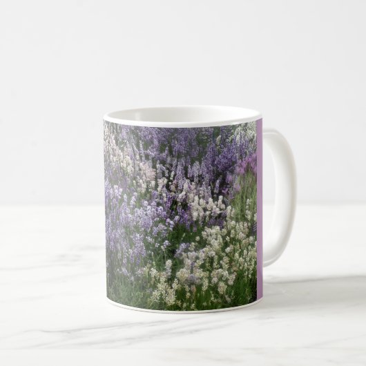 Entspannende Lavendel-Tasse Kaffeetasse (VorderseiteRechts)