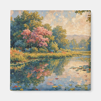 Entspannende Malerei Magnet