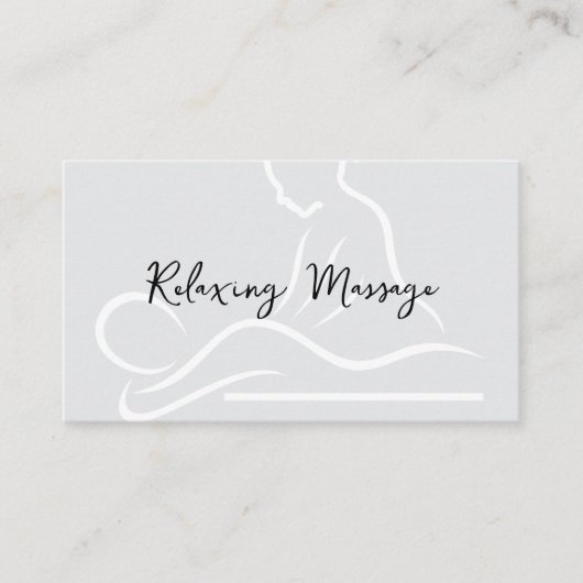 Entspannende Massage Erinnerung Karten (Vorderseite)