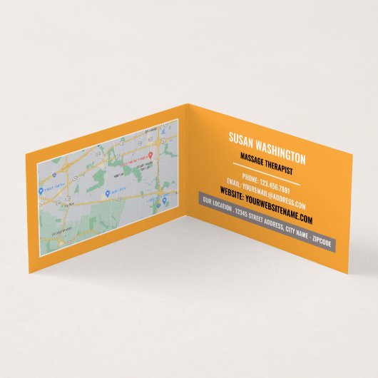 Entspannende Massage, Massage Therapist Salon Loya Visitenkarten (Innenseite)