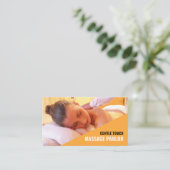 Entspannende Massage, Massagetherapeut Visitenkarte (Stehend Vorderseite)