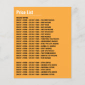 Entspannende Massage, Massagetherapie, Massageraum Flyer (Hinten)