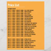 Entspannende Massage, Massagetherapie, Massageraum Flyer (Hinten)