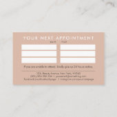 Entspannende Massage Sketch Visitenkarte (Rückseite)