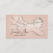 Entspannende Massage Sketch Visitenkarte (Vorderseite)