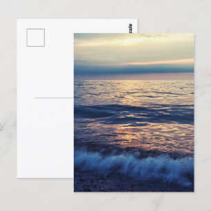 Entspannende Meereswellen Postkarte