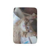 Entspannende Miezekatze Badematte (Vorderseite Vertikal)