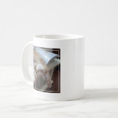 Entspannende Miezekatze Kaffeetasse (Vorderseite Links)