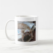 Entspannende Miezekatze Kaffeetasse (Links)
