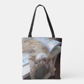 Entspannende Miezekatze Tasche (Rückseite)
