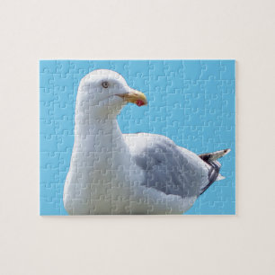 Entspannende Möwe Strandvogel Friedliche Natur Puzzle