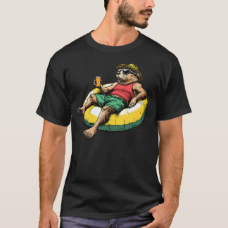 Entspannende Otter Sommer Stimmung Chill Otter T-Shirt