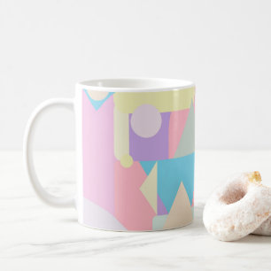 Entspannende Pastellformen Kaffeetasse
