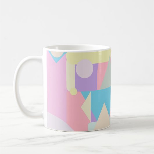 Entspannende Pastellformen Kaffeetasse (Links)