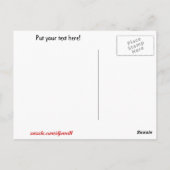 Entspannende schwarze Katze und Vollmond Postkarte (Rückseite)