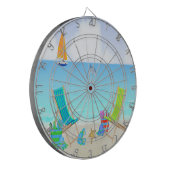 Entspannende Strand-Dartscheibe Dartscheibe (Vorderseite Links)