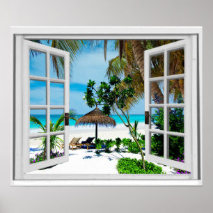 Entspannende Strand-und Poster