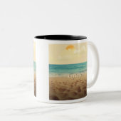 Entspannende Strandlandschaft Tasse (VorderseiteRechts)